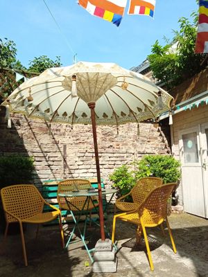 backyard at Eisdielerin in Cologne