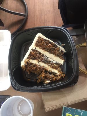 Carrot cake! at Simply Vegan by Silly's in Portland