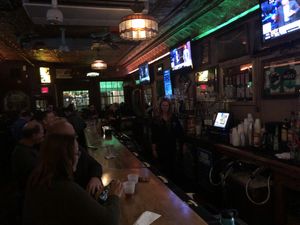 At the bar at Old Shillelagh in Detroit