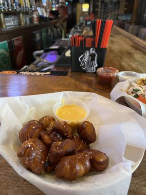 Soft pretzels  at Old Shillelagh in Detroit