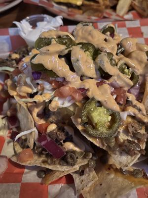 Sides of sour cream and salsa  at Old Shillelagh in Detroit