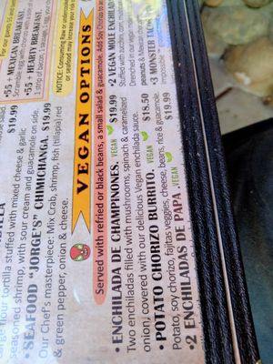 I had vegan mole enchiladas and it was delicious. at Cantina Azteca in Carmichael