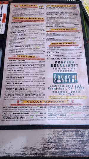  at Cantina Azteca in Carmichael