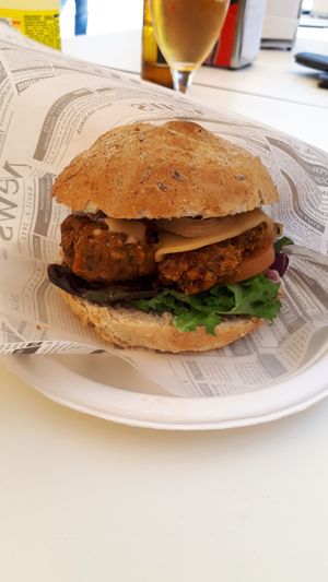 Aqaui burger at H Burger  in Gran Canaria