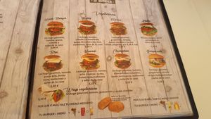 Vegetarian menu at H Burger  in Gran Canaria