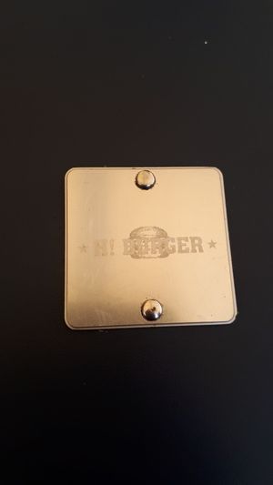 H burger menu booklet at H Burger  in Gran Canaria