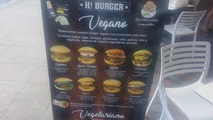 Selection of vegan burger at H Burger  in Gran Canaria