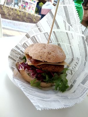 Vegan House Burger // Hamburguesa House vegana at H Burger  in Gran Canaria