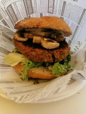 Vegan burger "Champion" at H Burger  in Gran Canaria