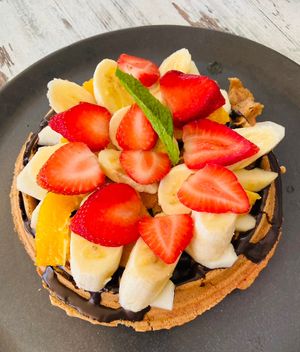   at Hari's Creperie in Crete