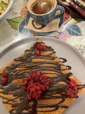   at Hari's Creperie in Crete