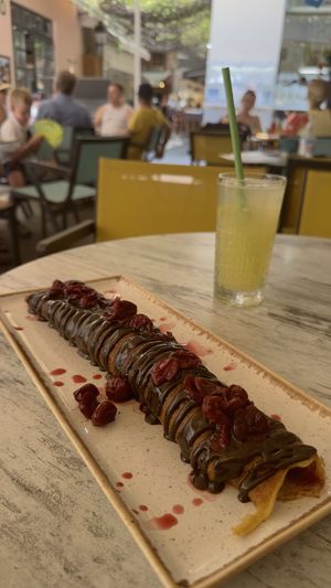   at Hari's Creperie in Crete