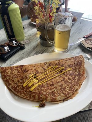   at Hari's Creperie in Crete