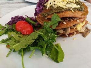 Vegan pancakes at Hari's Creperie in Crete