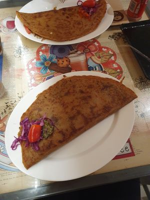 Vegan crepe! at Hari's Creperie in Crete