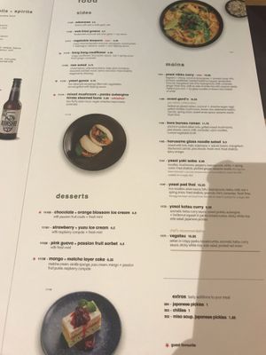 Vegan menu at Wagamama in Ipswich