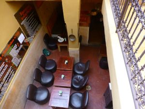 Earth Cafe seating at Earth Cafe - Derb Zawak in Marrakech