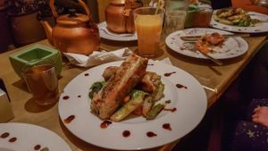 Spring rolls at Earth Cafe - Derb Zawak in Marrakech