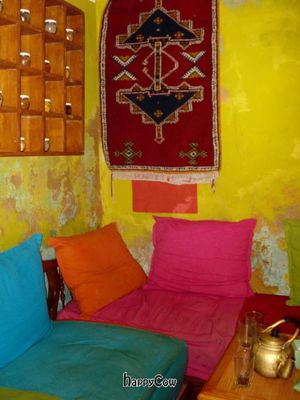 Earth Cafe Marrakech - the original one at Derb Zeouak, September 2009. at Earth Cafe - Derb Zawak in Marrakech