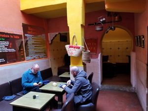 Inside at Earth Cafe - Derb Zawak in Marrakech