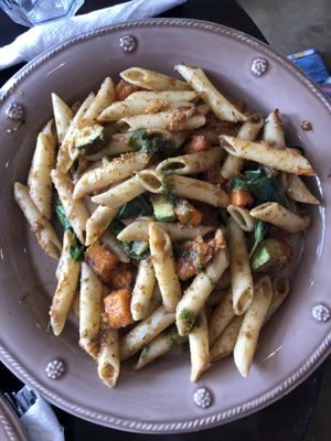 Spicy pasta  at Earth Cafe - Derb Zawak in Marrakech