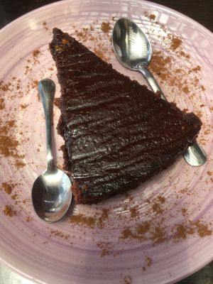 Brownie at Earth Cafe - Derb Zawak in Marrakech