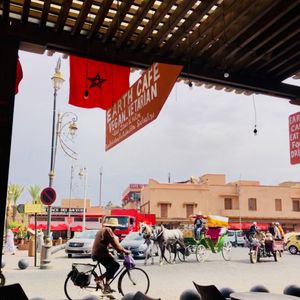 Plaza at Earth Cafe - Derb Zawak in Marrakech