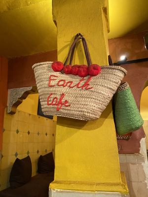 Great name at Earth Cafe - Derb Zawak in Marrakech