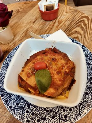 Lasagna al ragù di soia at Il Forno di Pitagora in Rovereto