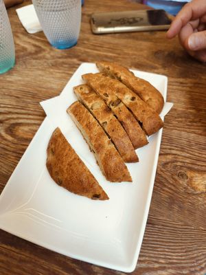 Focaccia alle olive at Il Forno di Pitagora in Rovereto