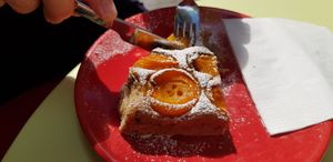 Vegan carrot cake at Il Forno di Pitagora in Rovereto