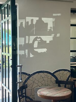 Hearty Shadow at Cafe Na pul cesty in Prague