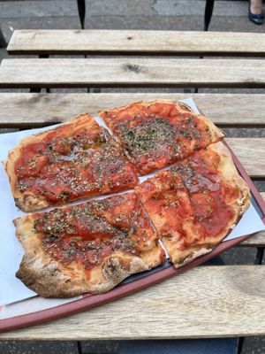 Pinsa Marinara  at Pinsa 'Mpo in Rome