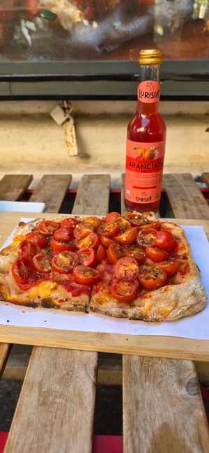 Pinsa Arabbiata at Pinsa 'Mpo in Rome