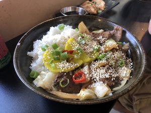 Vegan beef bulgogi  at Kimchi Planet in Newcastle Upon Tyne