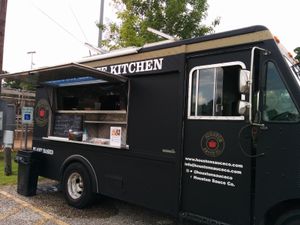 Vegan Food truck. Added Happy Cow approved sticker. at Houston Sauce Co in Houston