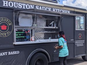 Food truck at Houston Sauce Co in Houston