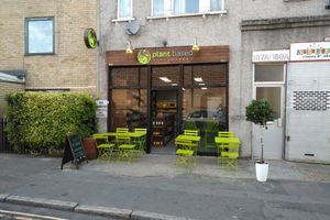 Shop front  at Plant Based Supermarket  in East London