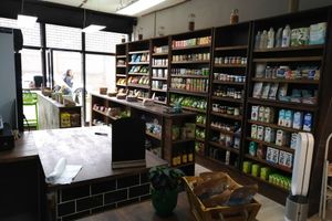 Inside at Plant Based Supermarket  in East London