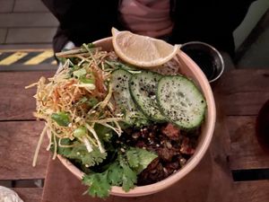 Laab Gai  at Inside Cafe in Guanajuato