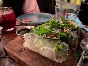 Vietnamese fresh rolls at Inside Cafe in Guanajuato