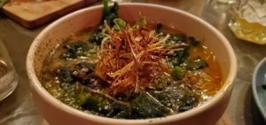 Mushroom ramen at Inside Cafe in Guanajuato