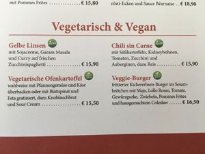 Menu  at Zum Alten Salzspeicher in Heiligenhafen