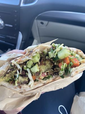 Falafel sandwich  at Hasiba in Los Angeles