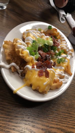 Waffle fries   at Chili Mustard Onions in Detroit
