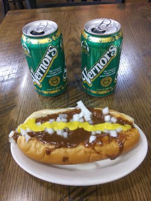 A Detroit Tradition Made Vegan! at Chili Mustard Onions in Detroit