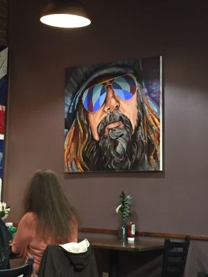 dining room wall at Chili Mustard Onions in Detroit