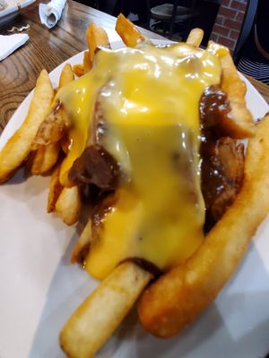 Chili cheez fries at Chili Mustard Onions in Detroit