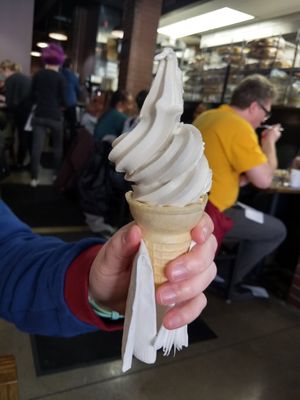 Oat milk soft serve at Chili Mustard Onions in Detroit