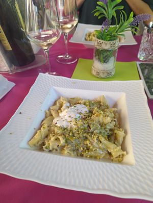 Asparagus Pasta at Ristoro Dantesca in Pisa